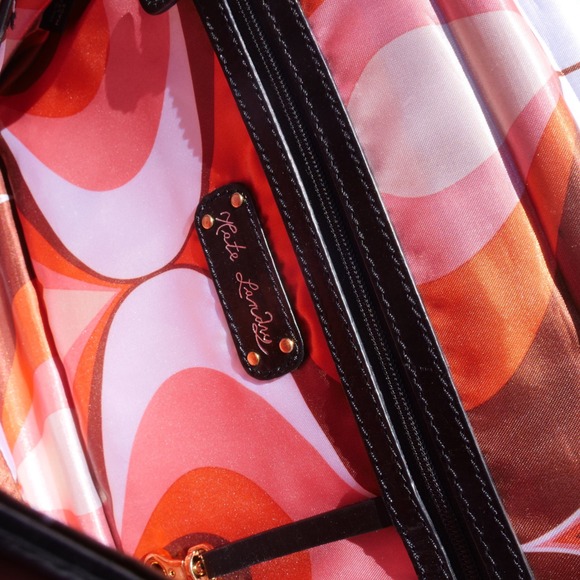 Kate Landry Black Leather Faux‎ Stone Shoulder Bag - Picture 3 of 8